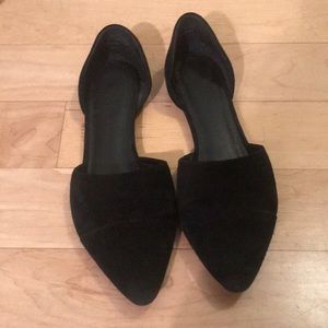 Jenni Kayne black suede d’orsay flats, size 39